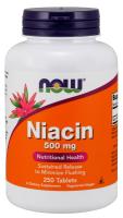 NOW Niacin 500 mg 250 Tablets ~ Sustained Release