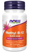 NOW Methyl B-12 5,000 mcg 60 Lozenges ~ Nervous System Health*