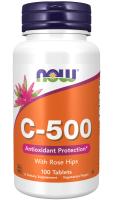 NOW Vitamin C-500 100 Tablets ~ Antioxidant Protection*
