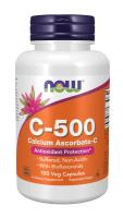 NOW Vitamin C-500 Calcium Ascorbate-C 100 VCaps ~ Antioxidant Protection*