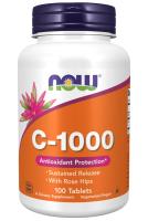 NOW Vitamin C-1000 Sustained Release 100 Tablets ~ Antioxidant Protection*