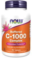 NOW Vitamin C-1000 Complex, Buffered 90 Tablets ~ Antioxidant Protection*