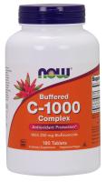 NOW Vitamin C-1000 Complex, Buffered 180 Tablets ~ Antioxidant Protection*
