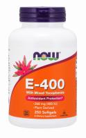 NOW Vitamin E-400 With Mixed Tocopherols 250 Softgels ~ Antioxidant Protection*