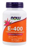 NOW Vitamin E-400 IU 100 Softgels ~ Antioxidant Protection*