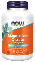 NOW Magnesium Citrate 90 Softgels ~ Nervous System Support*