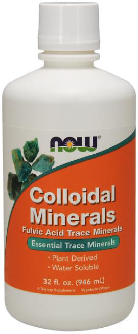 NOW Colloidal Minerals Liquid 32 oz. ~Essential Trace Minerals