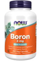 NOW Boron 3 mg 250 VCaps ~ Bone Support*