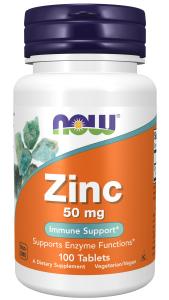 NOW Zinc 50 mg 100 Tablets ~ Immune Support*