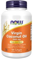 NOW Virgin Coconut Oil 1000 mg 120 Softgels ~ Fatty Acid Blend