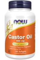 NOW Castor Oil 650 mg 120 Softgels ~ Natural Laxative*