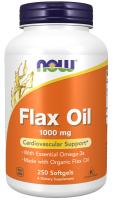 NOW Flax Oil 1000 mg 250 Softgels ~ Cardiovascular Support*