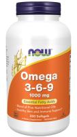NOW Omega 3-6-9 1000 mg 250 Softgels ~ Essential Fatty Acids