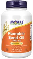 NOW Pumpkin Seed Oil 1000 mg 100 Softgels ~ Nutritional Oil