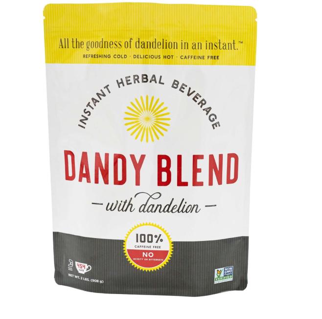 Dandy Blend ~ Instant Herbal Coffee ~ Caffeine Free, 2 lb.
