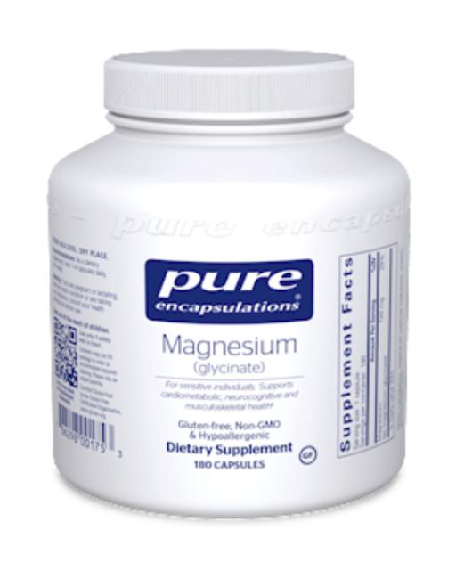 Pure Encapsulations Magnesium (glycinate) 120 mg, 180 VCaps