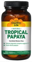 Country Life Tropical Papaya 500 Wafers