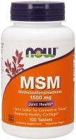 NOW MSM 1500 mg 100 Tabs ~ Joint Health*