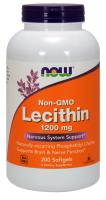 NOW Lecithin 1200 mg 200 Softgels ~ Nervous System Support*