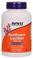 NOW Sunflower Lecithin 1200 mg 100 Softgels ~ Nervous System Support*