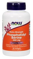 NOW Phosphatidyl Serine 300 mg, 50 Gels, Extra Strength ~ Cognitive Health*