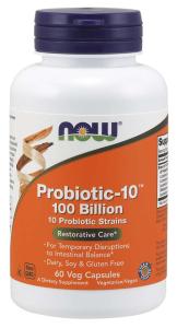 NOW Probiotic-10™ 100 Billion 60 VCaps ~ Restorative Care