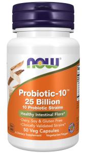 NOW Probiotic-10™ 25 Billion - 50 Vcaps®