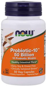 NOW Probiotic-10™ 50 Billion - 50 Vcaps®