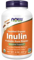 NOW Inulin Powder, Certified Organic, 8 oz. ~ Intestinal Support
