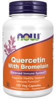 NOW Quercetin with Bromelain 120 VCaps ~ Balanced Immune System*