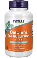 NOW Calcium D-Glucarate 500 mg 90 VCaps ~ Powerful Detox, Good for Breast & Prostate