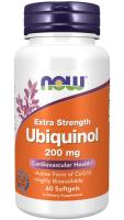 NOW Ubiquinol 200 mg Extra Strength 60 Softgels ~ CardioVascular Health