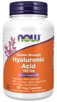 NOW Hyaluronic Acid, Double Strength 100 mg 120 VCaps ~ Joint Support*