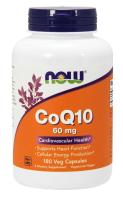 NOW CoQ10 60 mg 180 Vcaps® ~ Cardiovascular Health