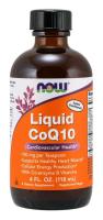NOW CoQ10 Liquid 100mg/tsp 4 oz, Orange Flavor ~ CardioVascular Health
