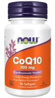 NOW CoQ10 100 mg 50 Softgels ~ Cardiovascular Health