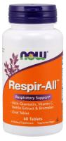 NOW Respir-All (Allergy Support) Vegetarian 60 Tabs ~ Respiratory Support