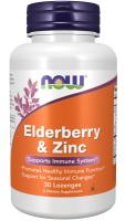 NOW Elderberry & Zinc, 30 Lozenges ~ Supports Immune System