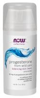 NOW Progesterone from Wild Yam Balancing Skin Cream Unscented 3 oz.