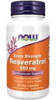 NOW Resveratrol, Extra Strength 350 mg 60 VCaps ~ Anti-Again Support from Japanese Knotweed