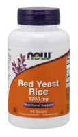 NOW Red Yeast Rice 1200 mg, 60 Tabs ~ Cholesterol Support