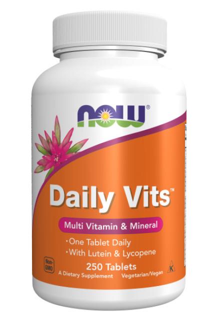 NOW Daily Vits™ 250 Tablets ~ Multi Vitamin & Mineral