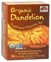 NOW Organic Dandelion Tea, 24 Bags