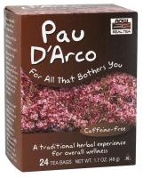 NOW Pau D'Arco Tea For All That Bothers You, 24 Bags