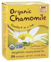 NOW Organic Comfy Chamomile Tea, 24 Bags