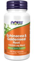NOW Echinacea & Goldenseal Root 100 VCaps ~ Immune System Support*