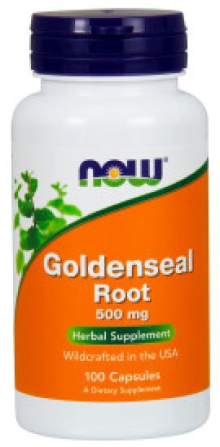NOW Goldenseal Root, 500 mg, 100 VCaps