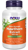 NOW Hawthorn Extract 600 mg, Extra Strength, 90 VCaps ~ Heart Support