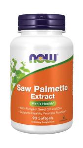 NOW Saw Palmetto Extract 90 Softgels ~ Prostate Support