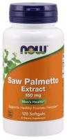 NOW Saw Palmetto Extract 160 mg 120 Softgels ~ Prostate Support